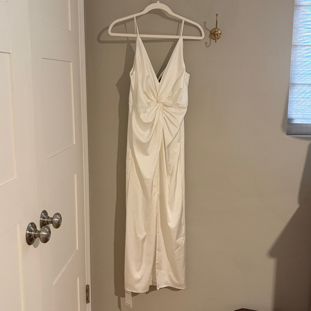 Abercrombie & Fitch White Midi Dress - Picture 6 of 7